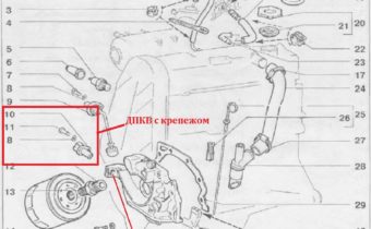 Место расположения датчика коленвала ВАЗ-2115 подробная информация