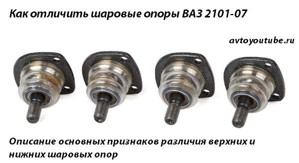 Типы шаровых опор для ВАЗ 2107