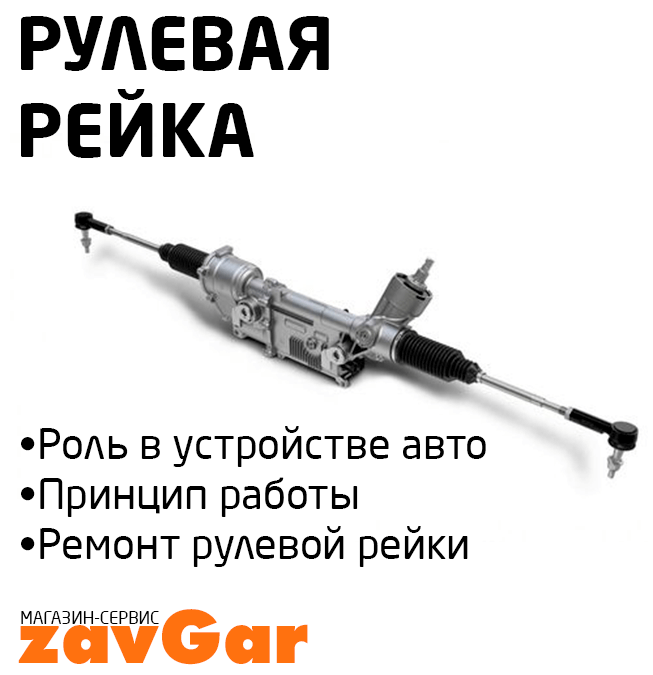 Принцип действия рулевой рейки